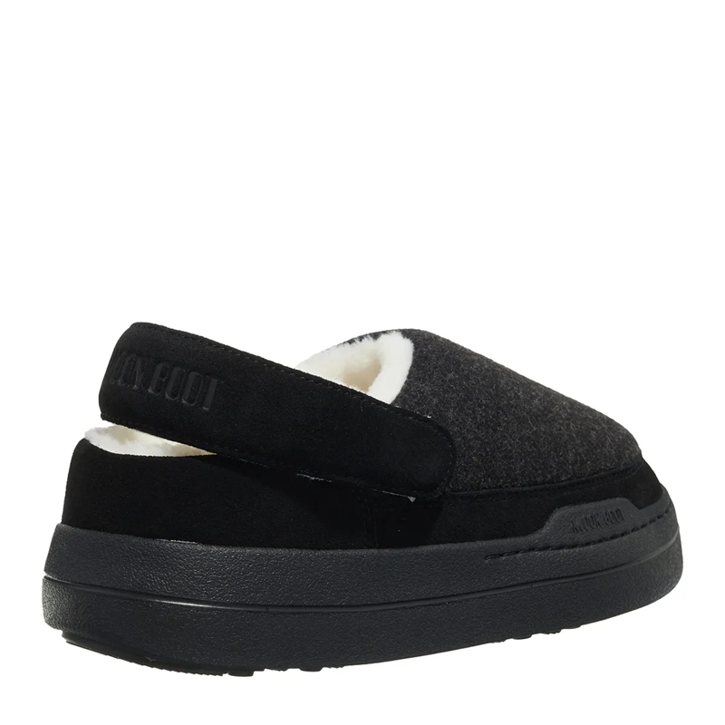 Moonboot Hausschuhe Mb Park Clog Fel Black Melange(Image 6)