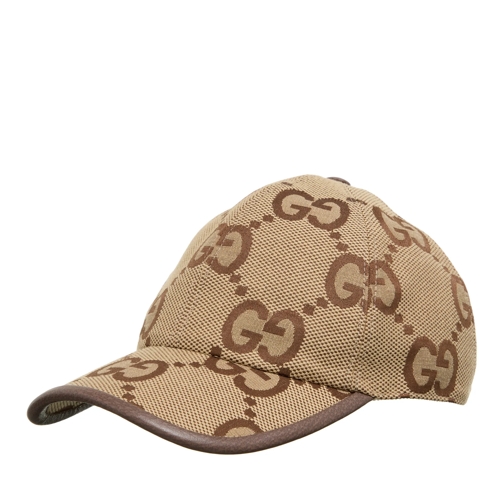 Gucci Baseball-Kappe Basecap GG Maxi Camel Ebony