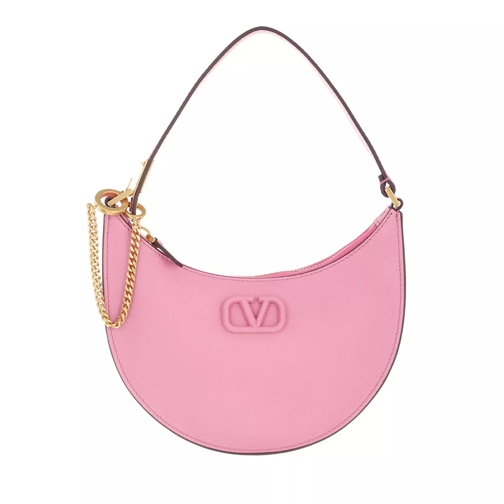 Valentino Garavani Mini V-Logo Signature Hobo Bag Leather Dawn Pink Hobo Bag