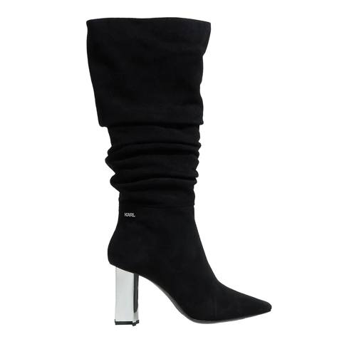 Karl Lagerfeld Cuissarde Kl Tower Slouch Knee Boot Black Suede