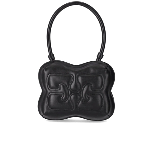 GANNI Shopper GANNI BUTTERFLY SCHWARZE SCHULTERTASCHE schwarz