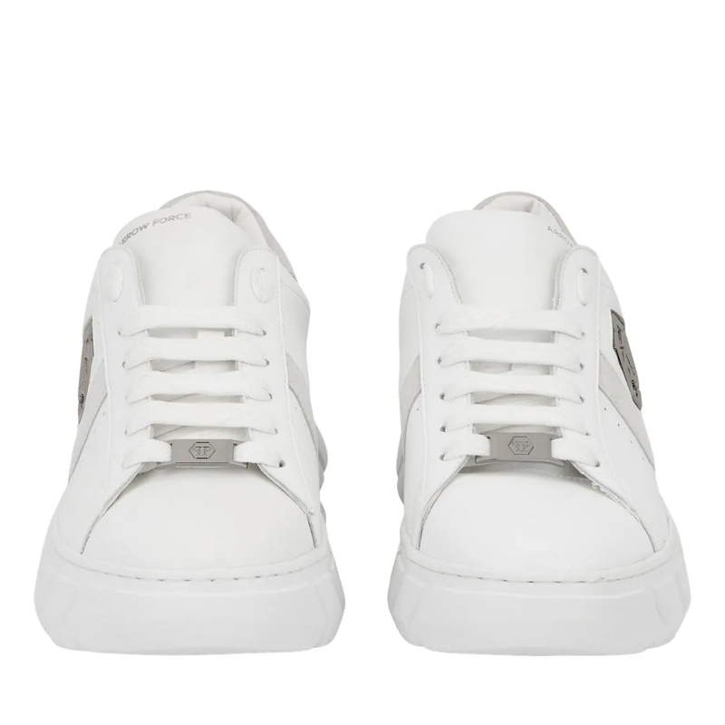 Philipp Plein Low-Top-Sneaker Lo-Top Turnschuhe Hexagon weiss(Image 4)