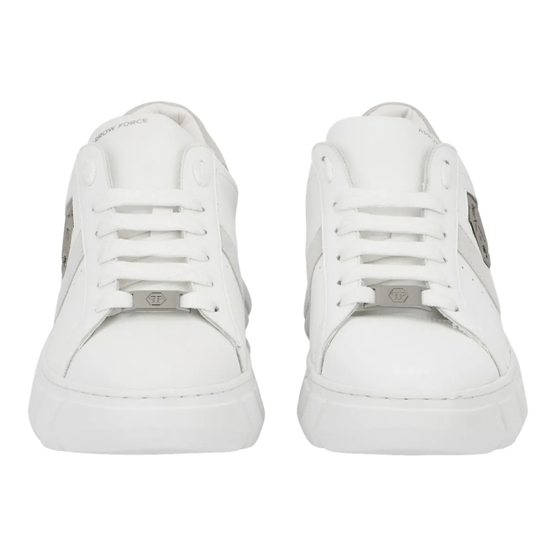Philipp Plein Low-Top-Sneaker Lo-Top Turnschuhe Hexagon weiss(Image 2)