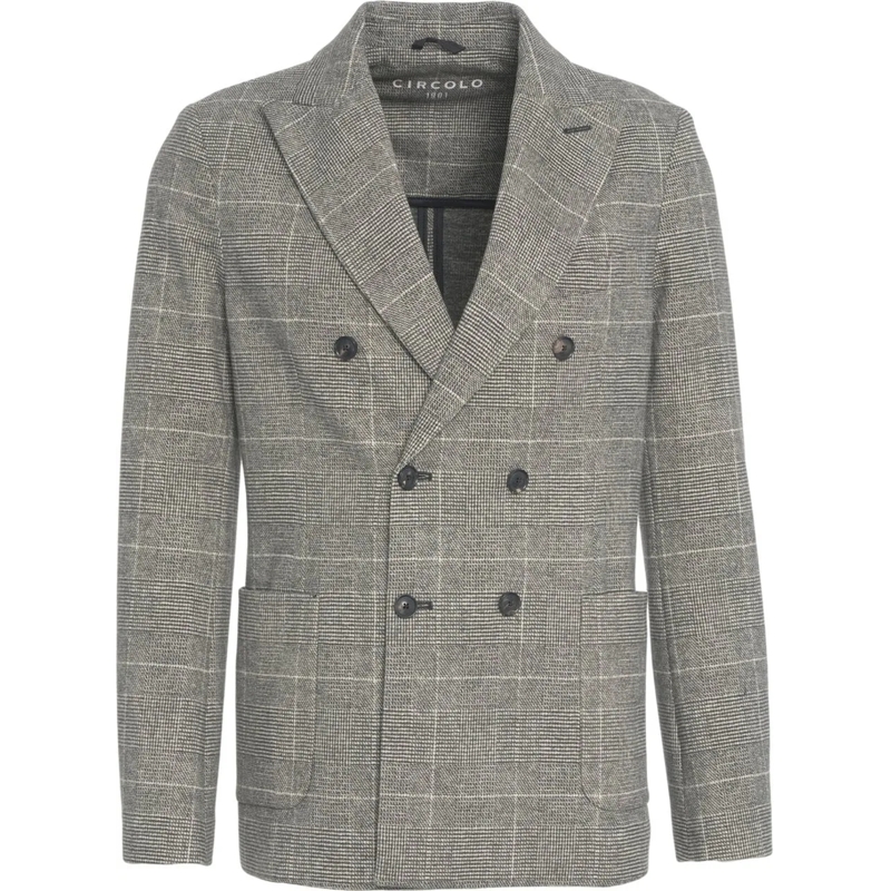 CIRCOLO 1901  Double-breasted glencheck blazer schwarz