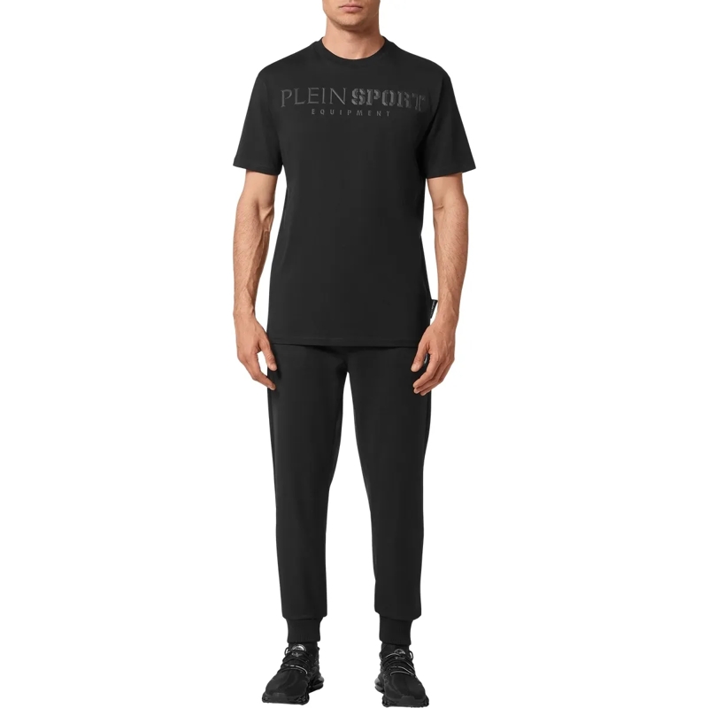 Plein Sport T-Shirt T-Shirt Rundhalsausschnitt Statement schwarz(Image 4)