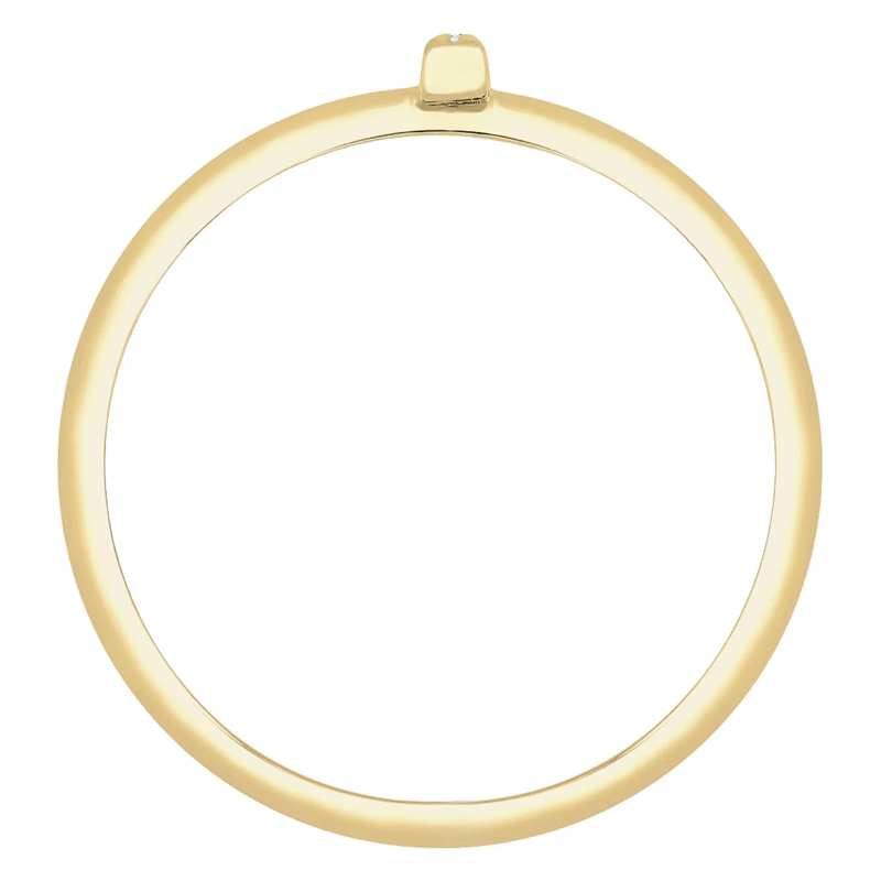 Elli Ring Ring Kreuz Symbol Geo Diamant (0.025 ct.) 375 Gelb gold(Image 3)