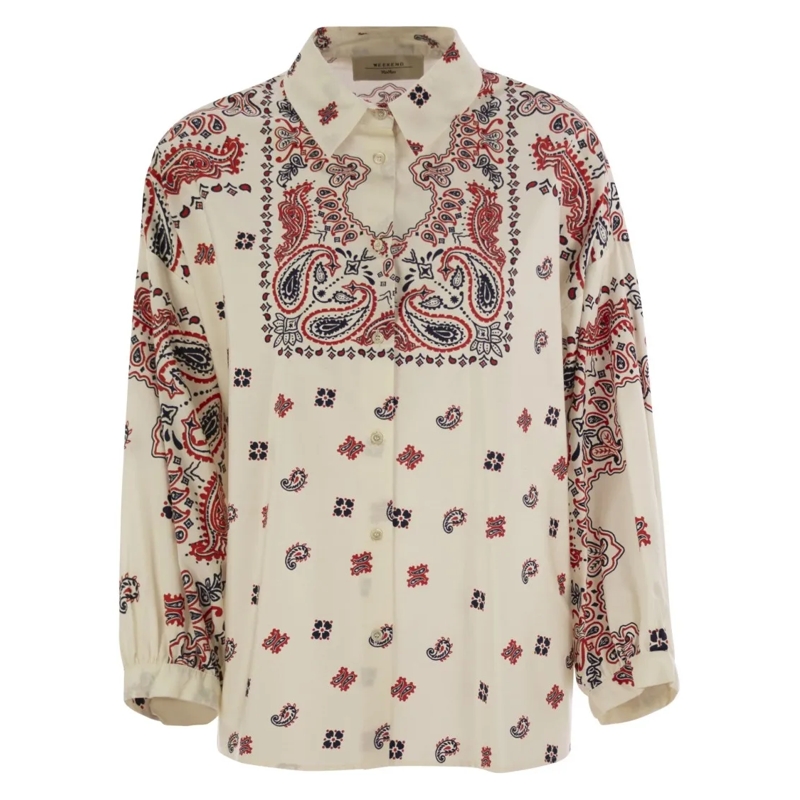 Max Mara Blouse Adda - Cotton Poplin Shirt Neutrals