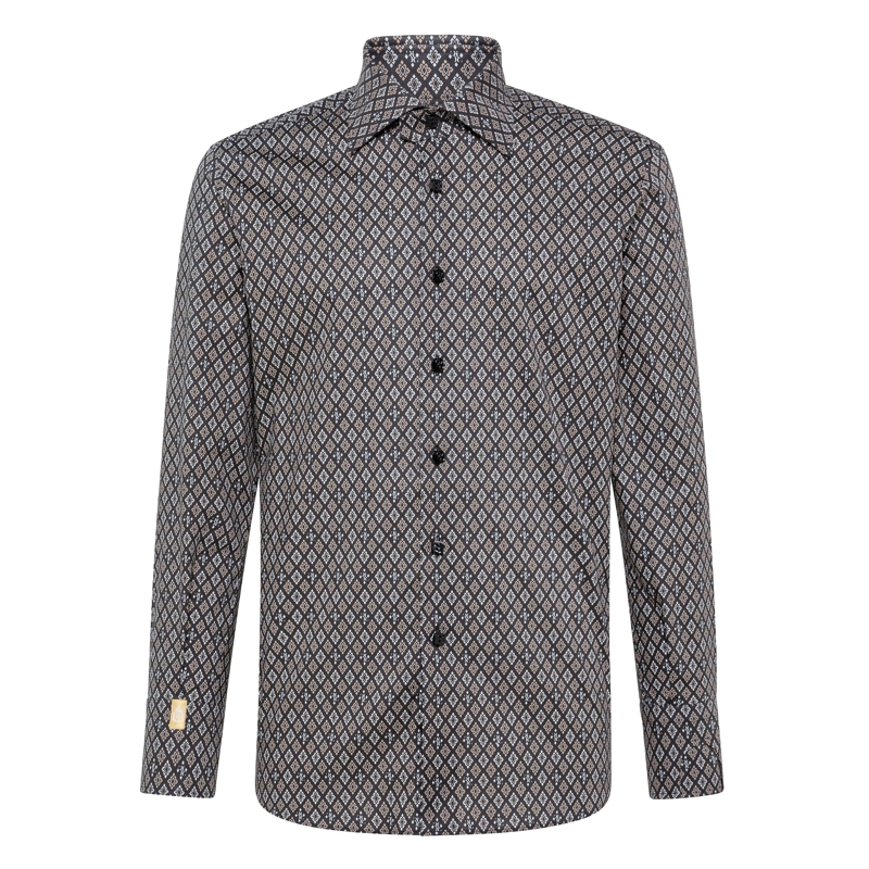 BILLIONAIRE Hemd Hemd Slim Fit schwarz
