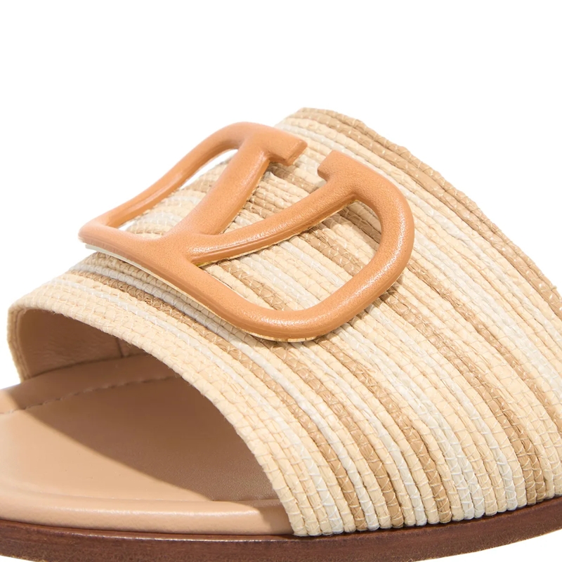 Valentino Garavani Slipper VLogo Slide Beige(Image 5)