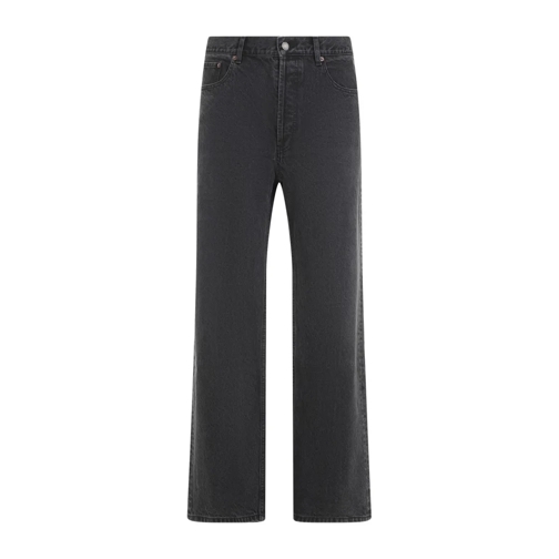 Saint Laurent Loose Straight Jeans Black Jeans