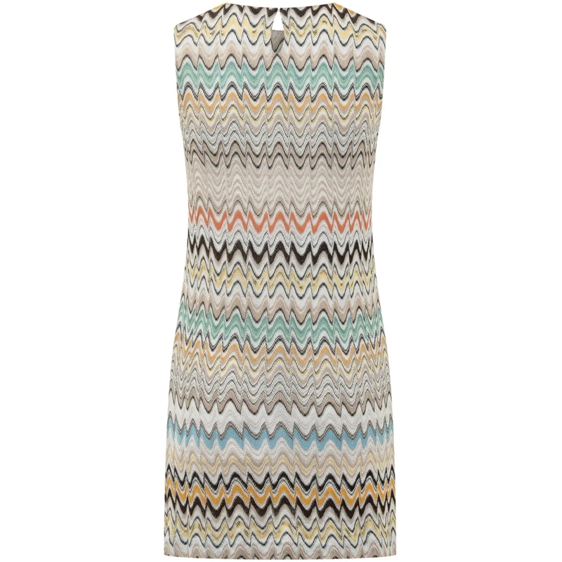 Missoni Minikleid Abito Corto Senza Maniche con Motivo Chevron mehrfarbig(Image 2)
