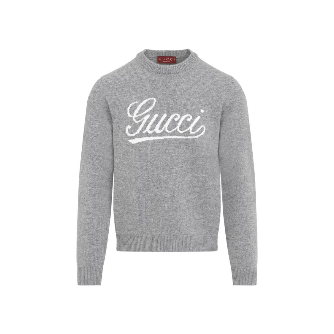 Gucci - L/S Crewneck Sweater - Größe S - grau