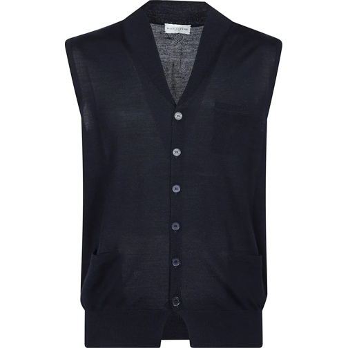 Ballantyne  V-neck Vest Blue blau