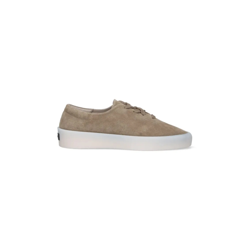 FEAR OF GOD Low-Top-Sneaker Suede Low-Top Sneakers With Rounded Toe Neutrals