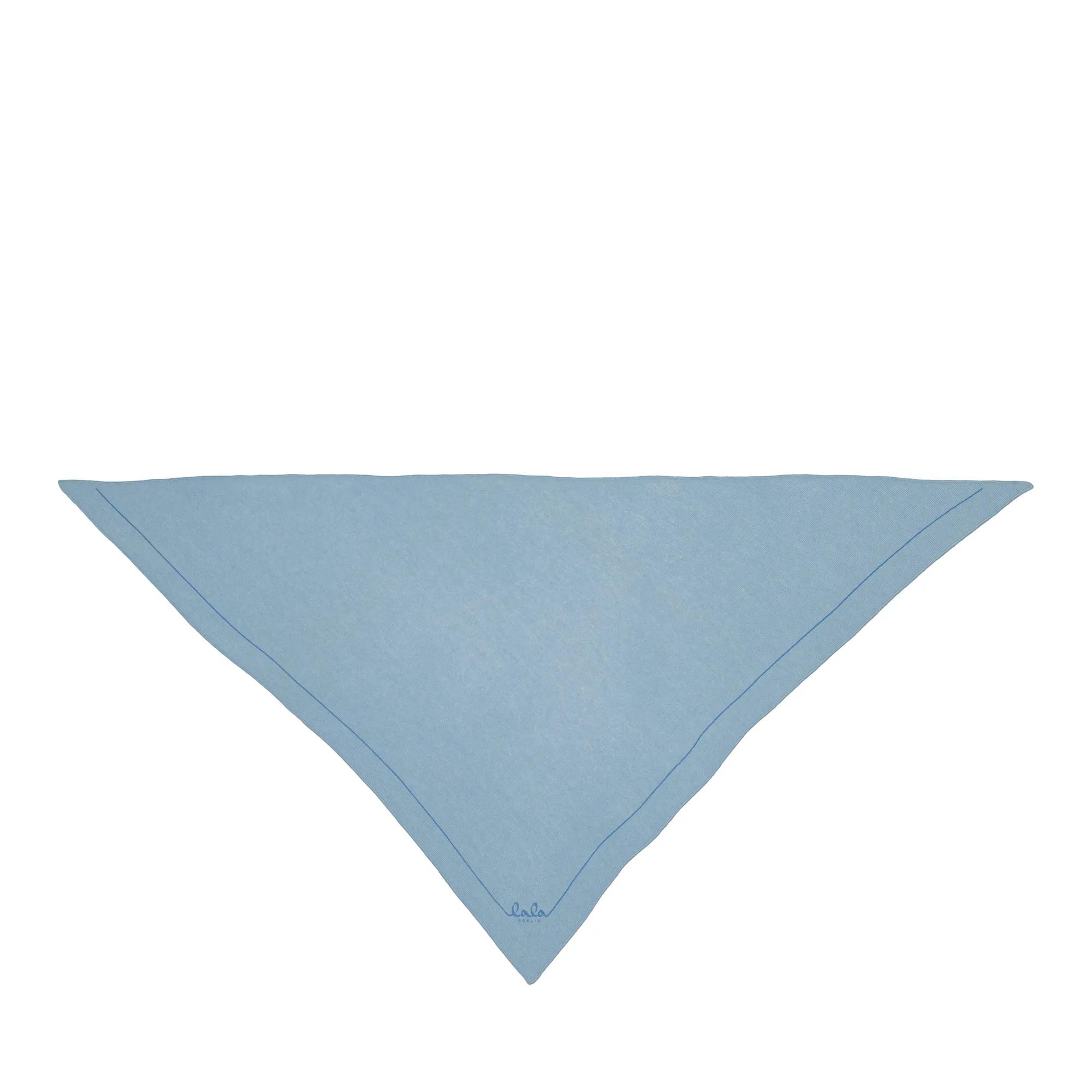 Lala Berlin Tücher & Schals - Triangle Solid Logo M - Gr. unisize - in Blau - für Damen