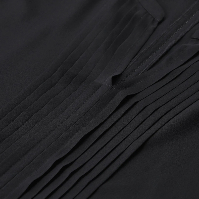 Emily can den Bergh Bluse Bluse aus Seide schwarz(Image 3)