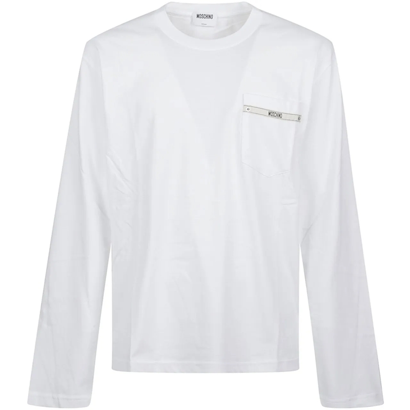 Moschino T-Shirt Long Sleeve T-shirt White weiß