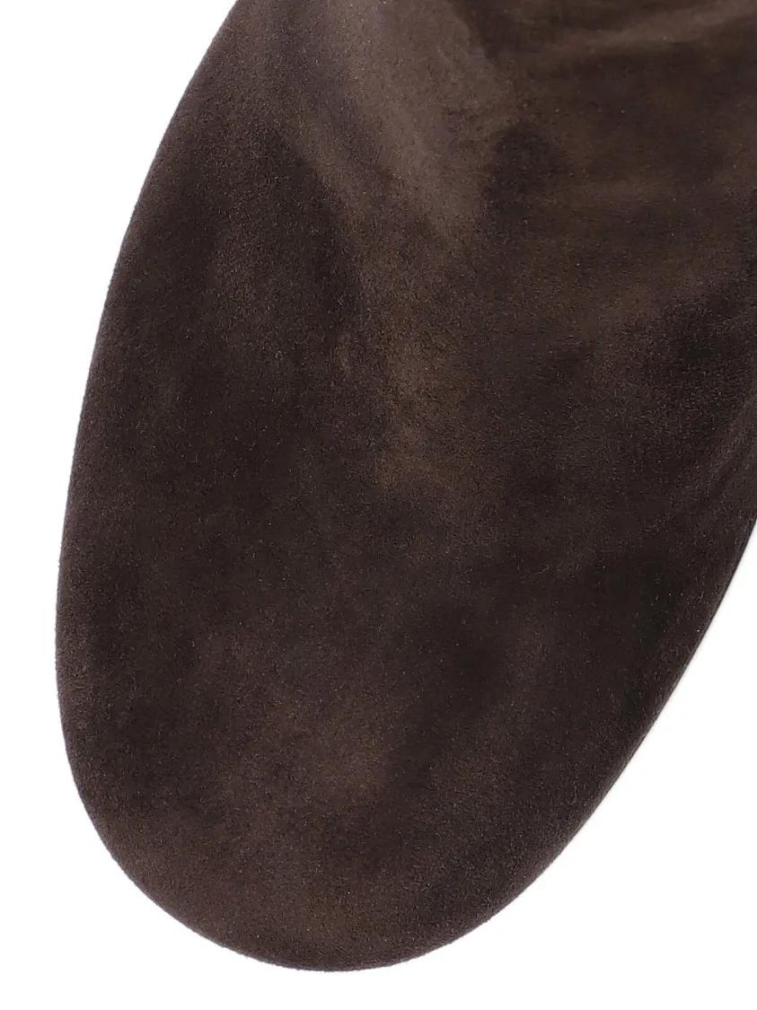 Thumbnail - Gianvito Rossi Stiefel - Suede Ankle Boots With Rounded Toe - Gr. 37 (EU) - in Braun - für Damen
