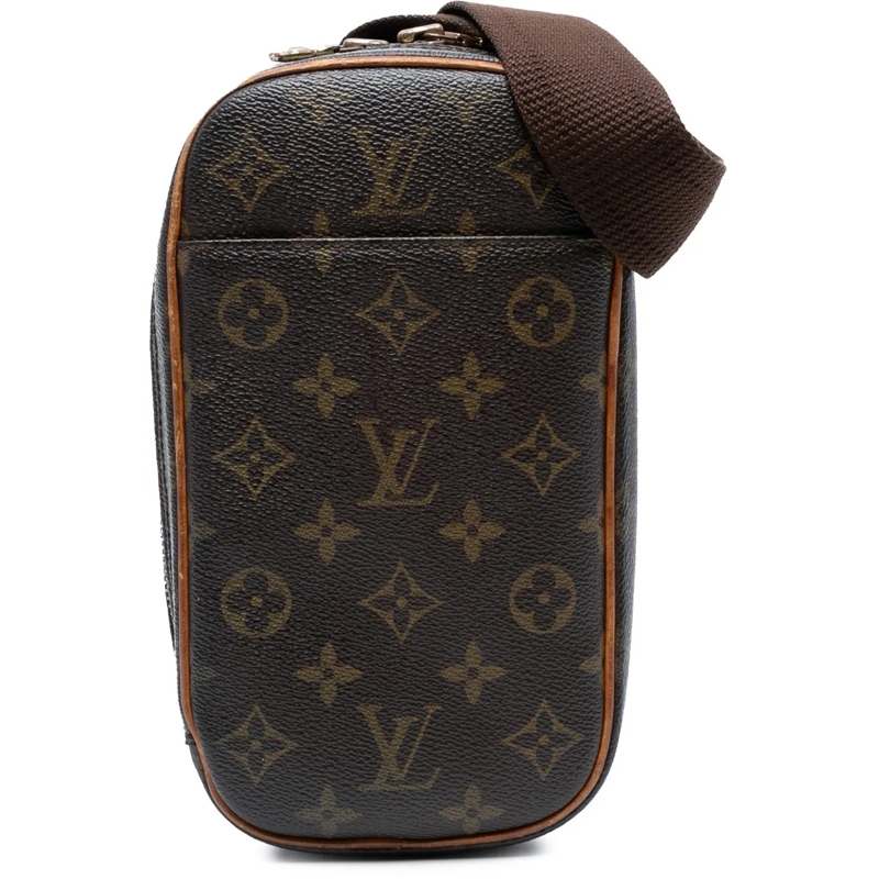 Louis Vuitton Schultertasche Monogram Pochette Gange braun