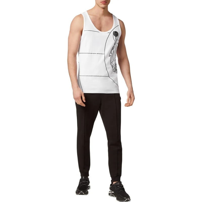 Plein Sport Top Tanktop Tiger weiss(Image 5)