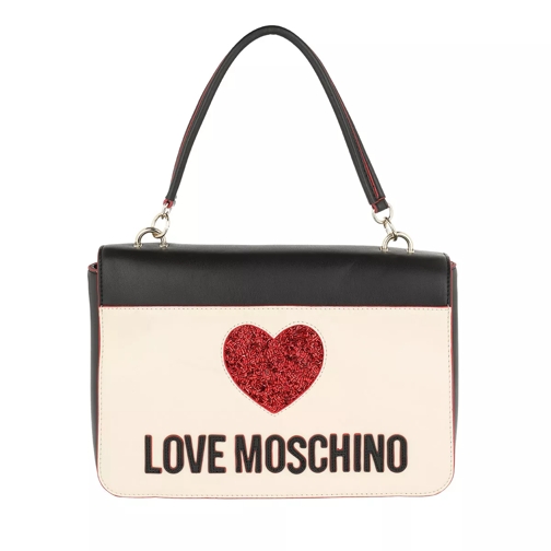 Love Moschino Back To School Shoulder Bag Black/Ivory Satchel