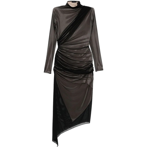 Mugler Midi-Kleider Dresses Black schwarz