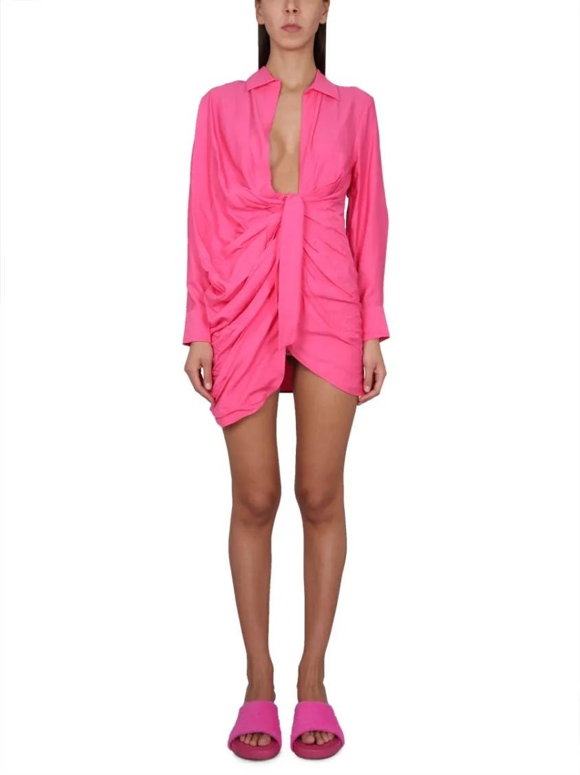 Thumbnail - Jacquemus - "Bahia" Dress - Größe 34 - pink