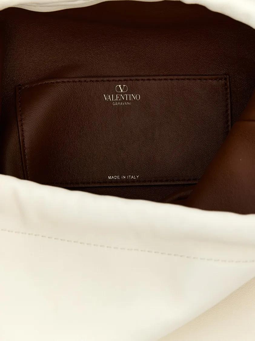 Valentino Garavani Hobo bags 'Vlogo Pouf' Crossbody Bag in beige