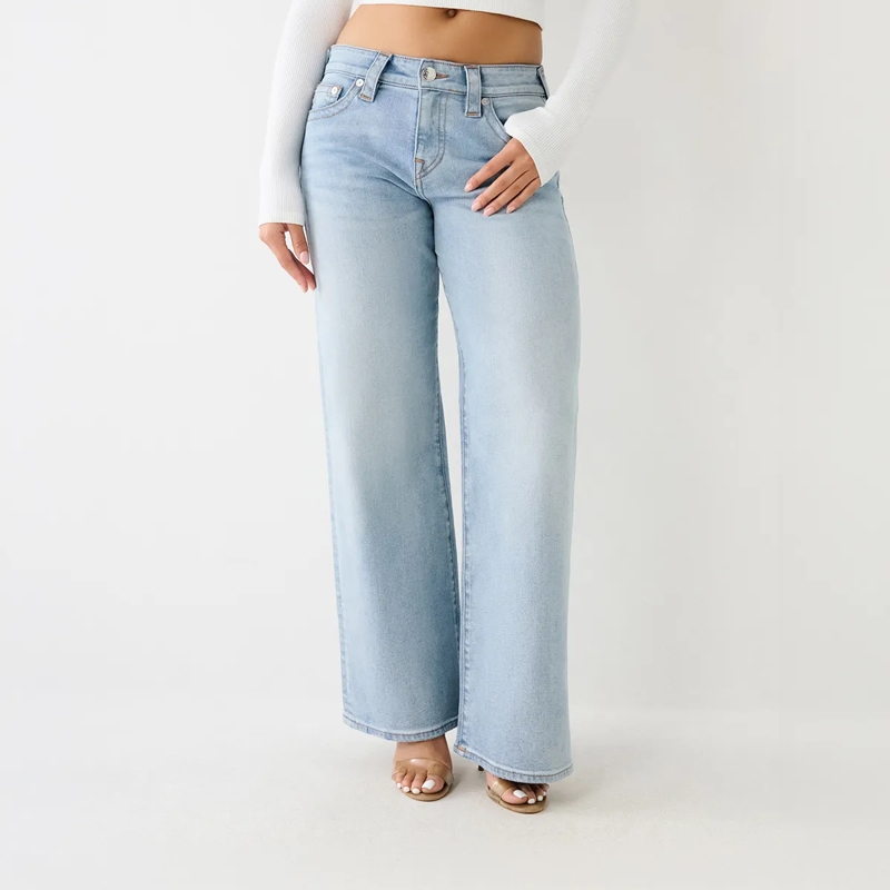 True Religion Jeans - Baggy-Jeans- Light-Wash-Waschung- Comfort Fit hell-blau(Image 6)