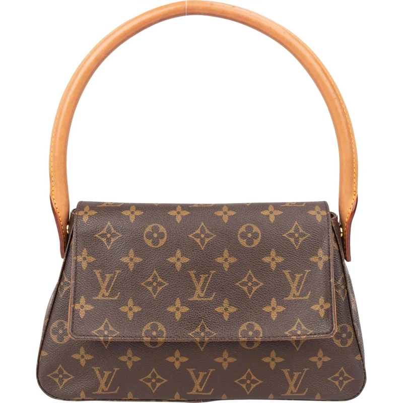 Louis Vuitton Tote Louis Vuitton Canvas Monogram Looping PM Handbag braun
