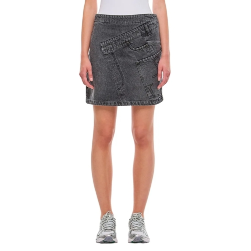 J.W.Anderson Denim Twisted Skirt Grey JeanS kjolar