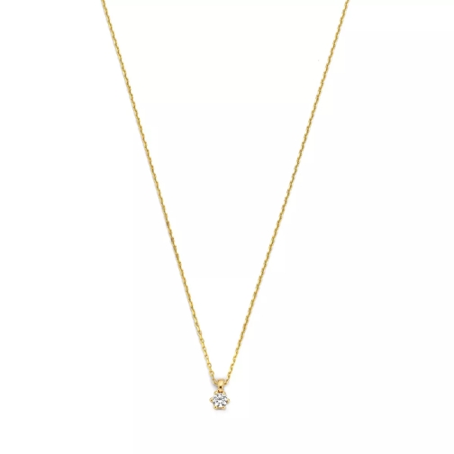 Isabel Bernard De la Paix Sybil 14 karat necklace | diamond 0.10  Gold Collier court