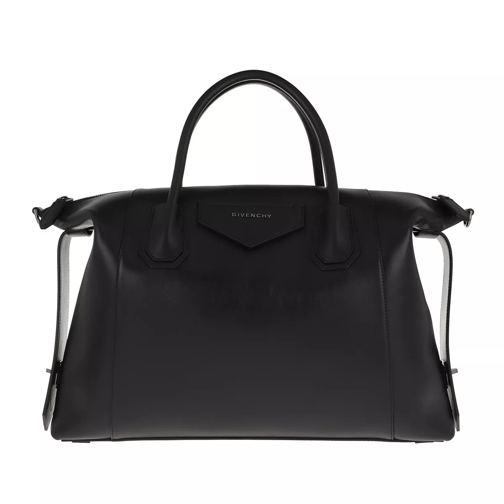 Givenchy Antigonia Soft Medium Crossbody Bag Calfskin Black Rymlig shoppingväska