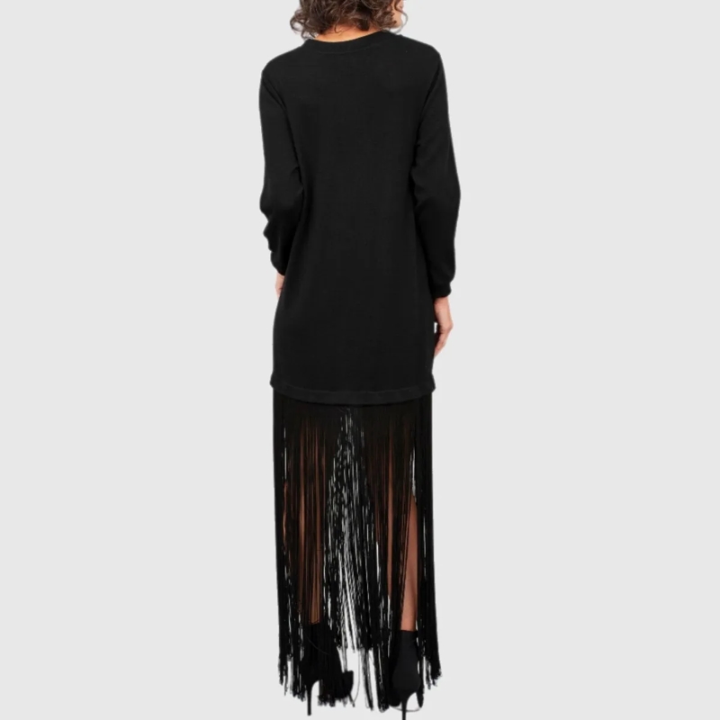 Helene Galwas Strickkleid Kleid EMILIA schwarz(Image 3)