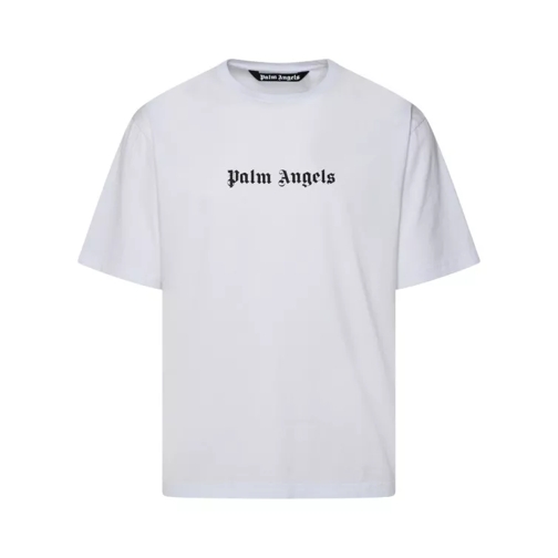Palm Angels White Cotton T-Shirt White 