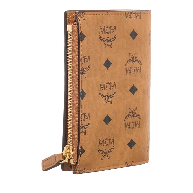 MCM Bi-Fold-Portemonnaie Aren Visetos Small Wallet Mni Cognac(Image 3)
