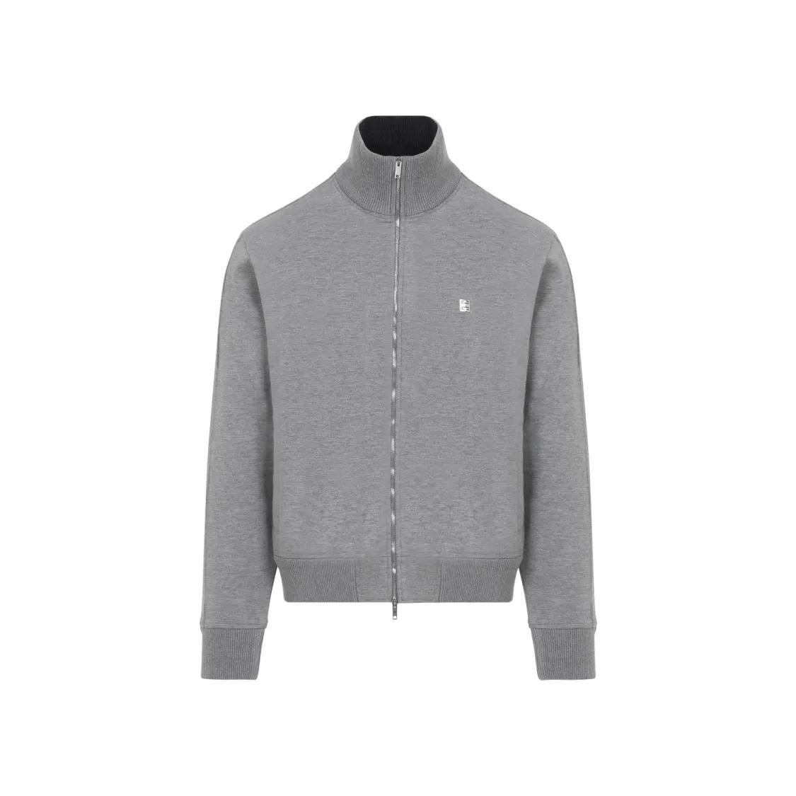 Givenchy - Zip Through Sweatshirt - Größe L - grau