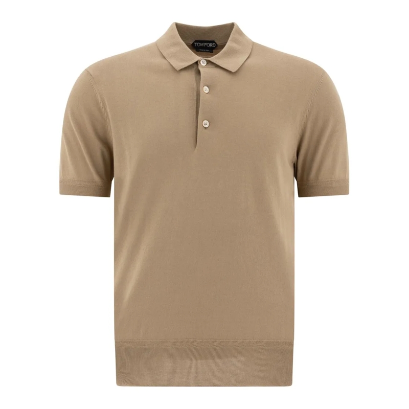 Tom Ford Polohemd Beige Polo Shirt Neutrals
