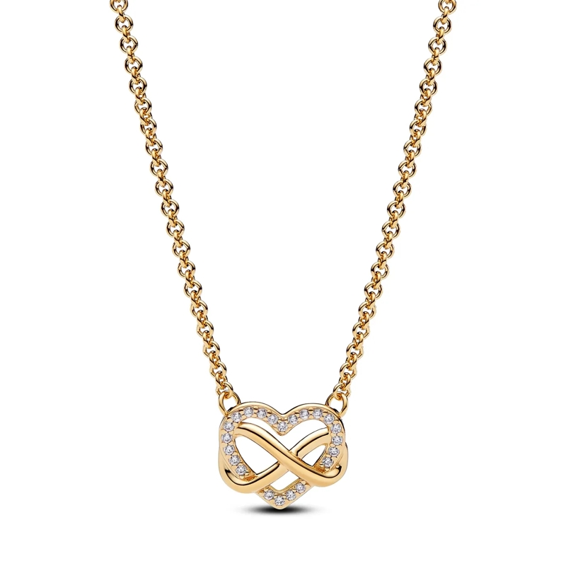 Pandora Mittellange Halskette 14k Gold-plated unique metal blend  Cubic Zirconia Gold