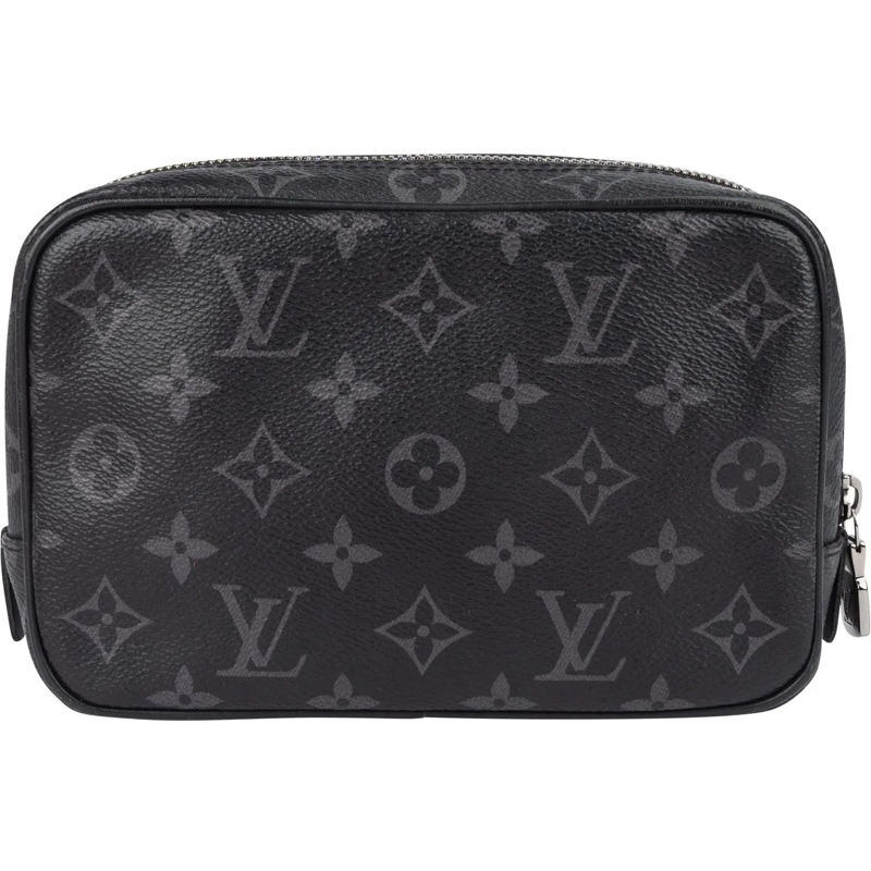 Louis Vuitton Tote Louis Vuitton Canvas Monogram Eclipse Poche Toilet schwarz