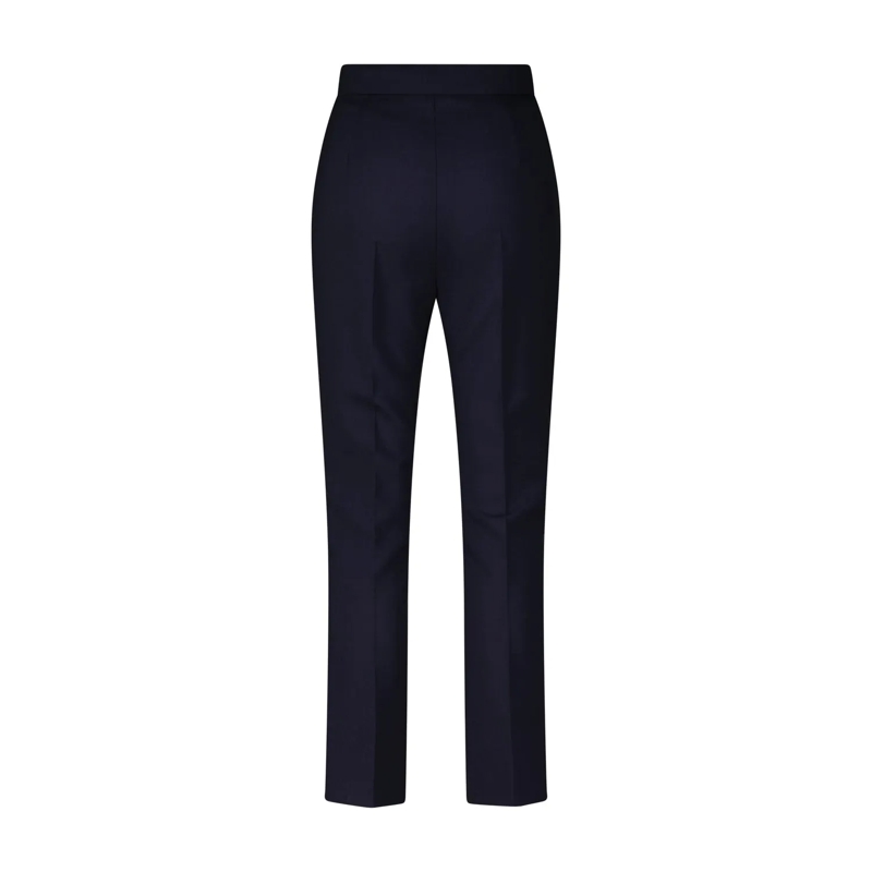 Max Mara Pantalons décontractés Slim Fit Hose Nepeta aus Schurwolle dunkelblau(Image 2)