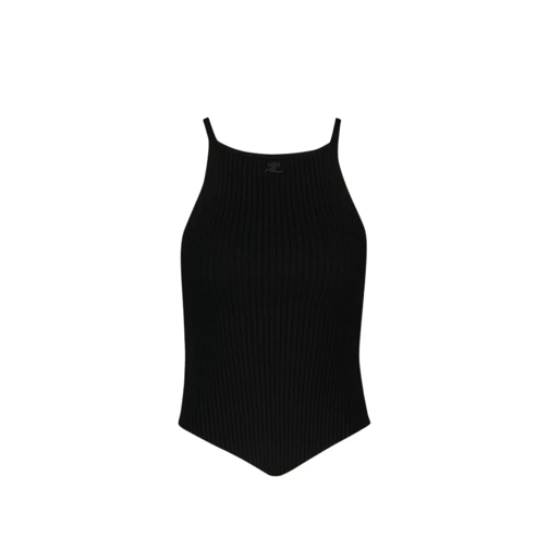 Courrèges Blusen Courreges Top Black schwarz