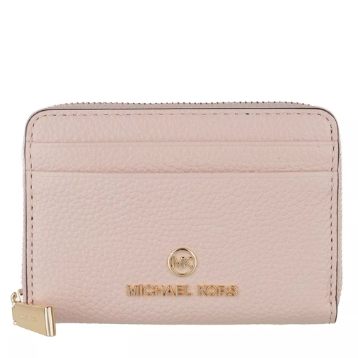 MICHAEL Michael Kors Sm Za Coin Card Case Soft Pink Zip-Around Wallet