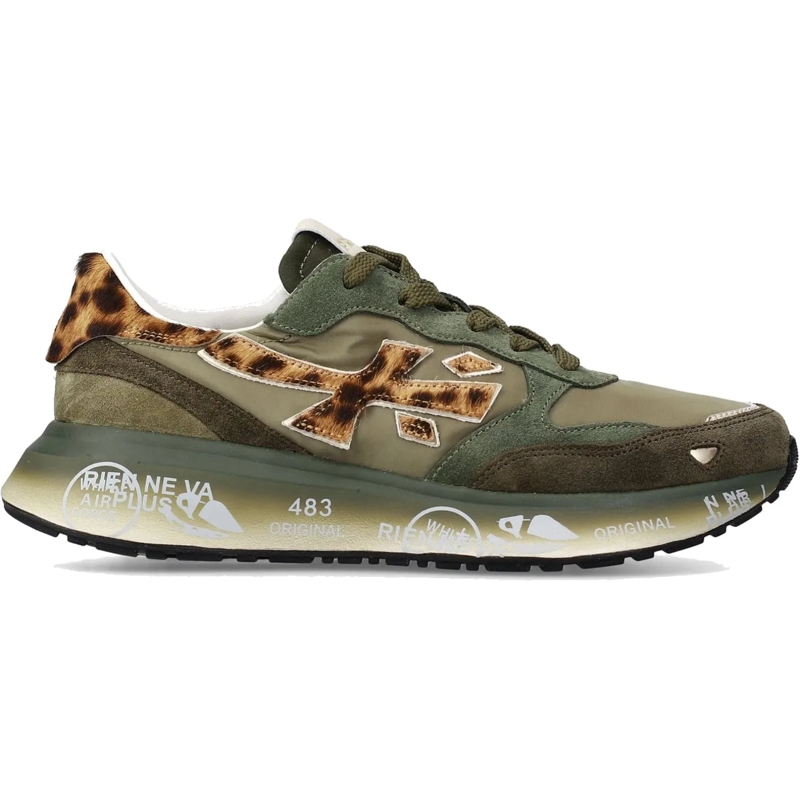 Premiata Low-Top-Sneaker Lauryn 7790 Leopard Green grün