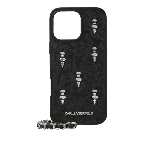Karl Lagerfeld Businesstasche SCHUTZHÜLLE FÜR IPHONE 16 PRO MAX MIT KRISTALLEN schwarz