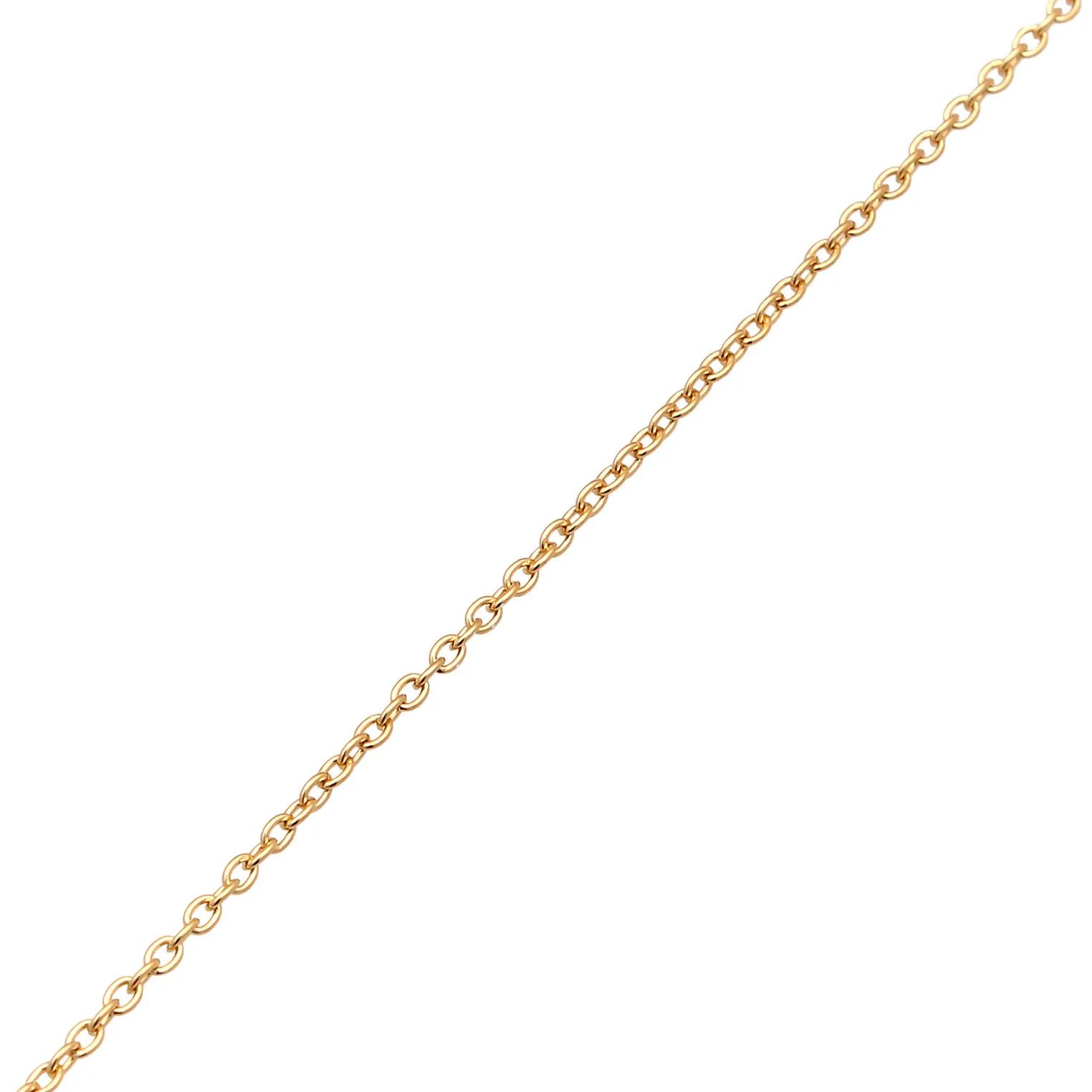 Thumbnail - Elli Halskette - Halskette Ankerkette Basic Zart 585 Gelbgold - Gr. unisize - in Gold - für Damen