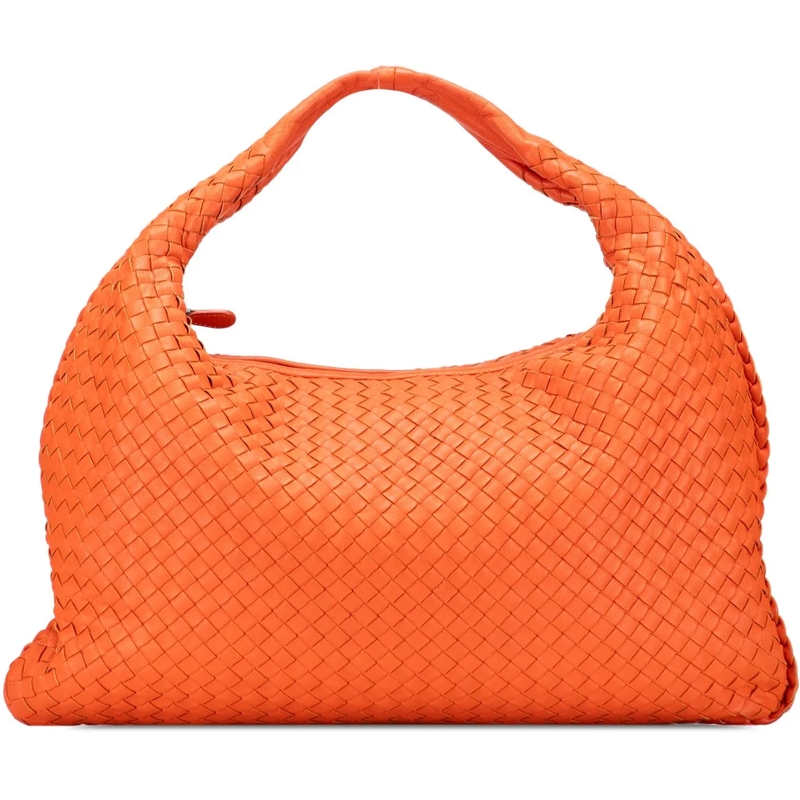 Bottega Veneta Sac à bandoulière Medium Nappa Intrecciato Veneta Hobo orange