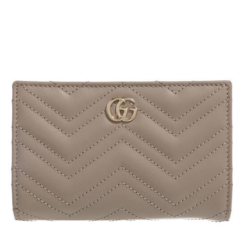 Gucci Bi-Fold Wallet Leather Wallet With Logo Taupe