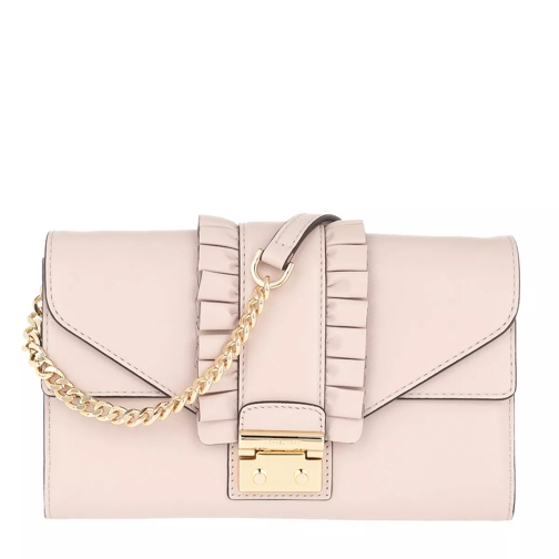 MICHAEL Michael Kors LG Envelope Wallet On A Chain Soft Pink Portemonnee Aan Een Ketting