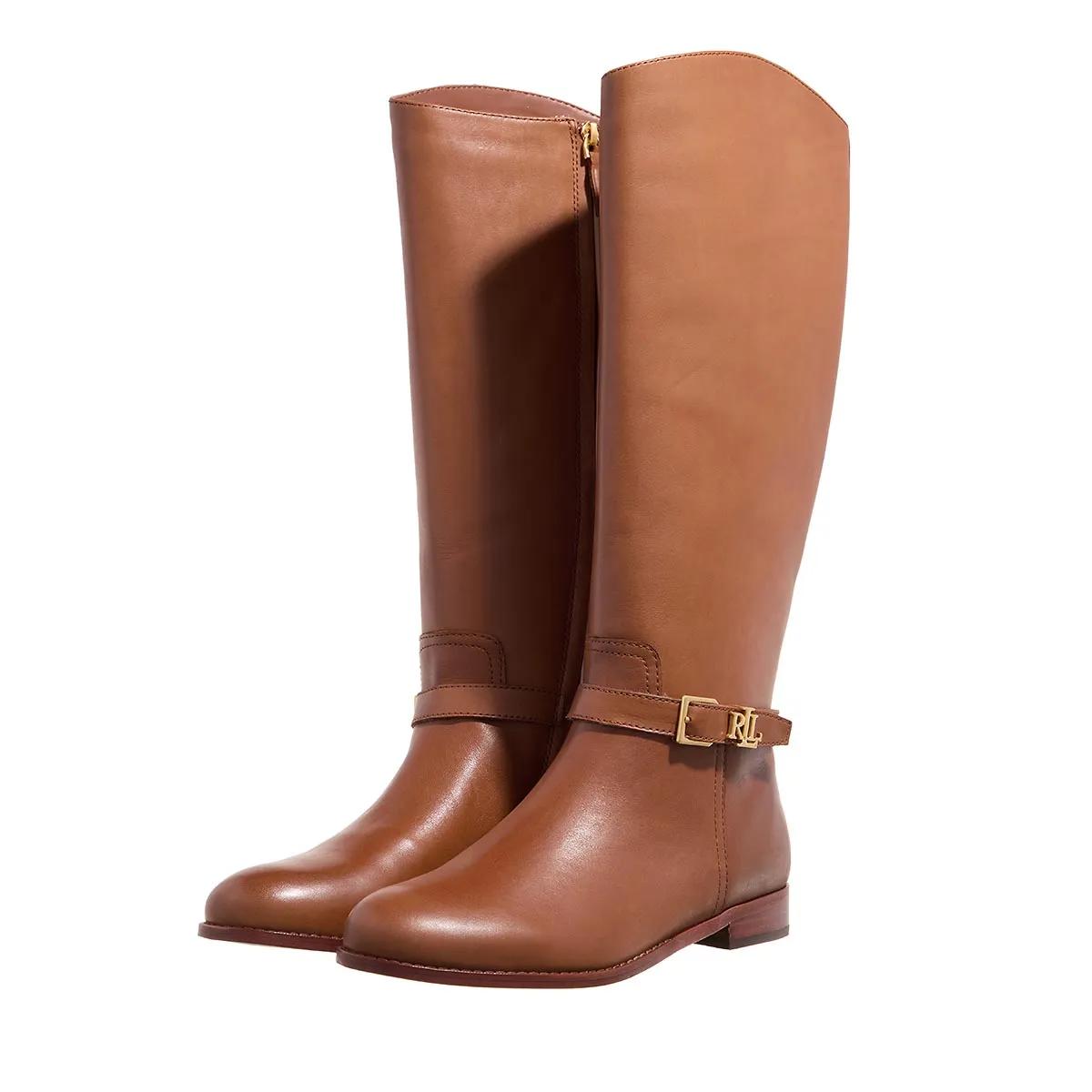 Lauren Ralph Lauren Boots & Stiefeletten - Brooke Tall Boots - Gr. 38 (EU) - in Cognacbraun - für Damen